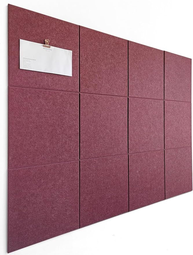 DECORITA Felt Wall Tiles | Large Cork Board Alternative | Aesthetic Felt by DesignerManufacturerofInnovativeBulletinBoardSolutionsforHomeOffice