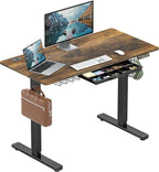 SHW 48-Inch Electric Height Adjustable Standing Desk by SHW