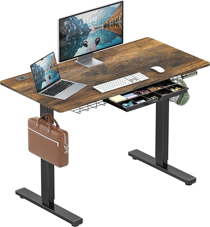 SHW 48-Inch Electric Height Adjustable Standing Desk by SHW