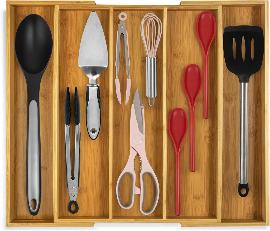 Purawood Kitchen Drawer Organizer