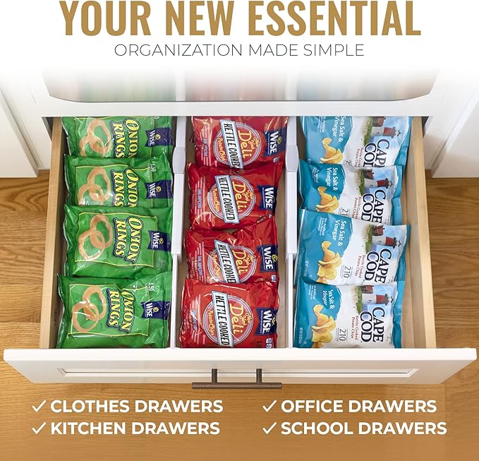 RAPTUROUS Adjustable Deep Drawer Divider – 6" Tall, Expandable 13-22", Non-Slip - Image 6