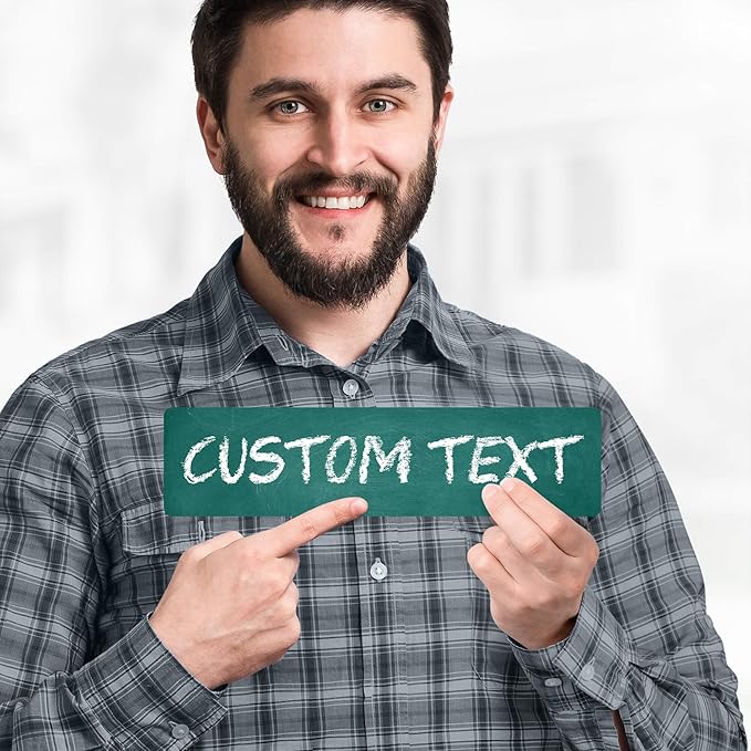 Custom Sign, Custom Street Sign, 11 Font Colors, 13 Font Styles, 4 Hole Options - Image 2