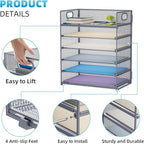 Marbrasse 6 Tier Paper Organizer Letter Tray - Image 4