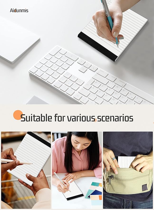 Small Notepads 4x6 for Office 6 Pack Pocket Note Pads 4x6 for Reminders and - Image 4