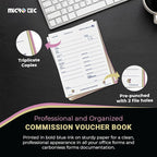 Commission Voucher Book CV-59-3 Part Carbonless Forms, Triplicate NCR Receipt - Image 6