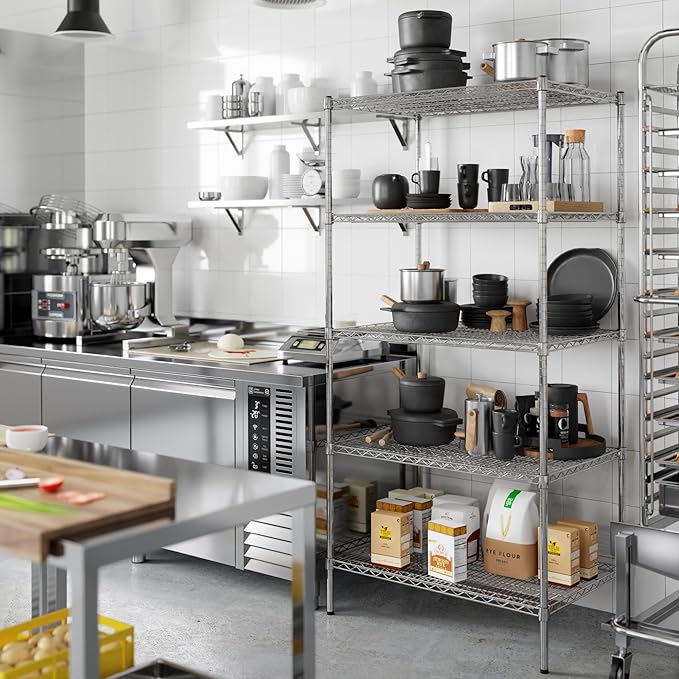Regal Altair 24" Deep x 36" Wide x 74" Height Wire Shelving Kit | 5-Tier | NSF - Image 6