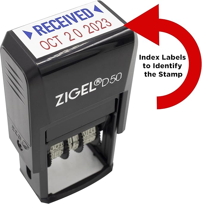ZIGEL D50 Date Stamp with Posted - Image 5
