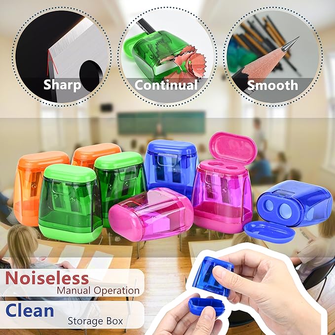 AUSTARK 24Pcs Pencil Sharpener Manual - Image 6
