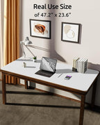 YSAGi Leather Desk Protector, Office Mat, Large Mouse Mat, Non-Slip PU Leather - Image 3