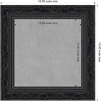 Amanti Art Black Framed Magnetic Board 16x16 X-Small Vision Board - Image 2