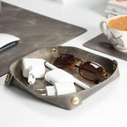 Node Leather - Genuine Leather Desk Mat, Desk Organizer & Cup Coaster - Leather - Image 3