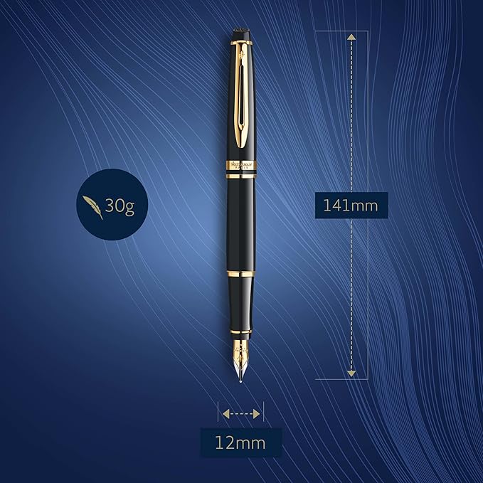 Waterman Expert Fountain Pen, Gloss Black - Image 3