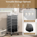 GLACER 10 Drawers Rolling Cart, Storage Cart - Image 4