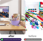 Camelmother 360°Rotating Pen&Pencil Holder For Desk With 5Slots Cute Office | Spacious Beautiful & Durable For Teachers Students Workers Easy Storage for Pens Stationery
