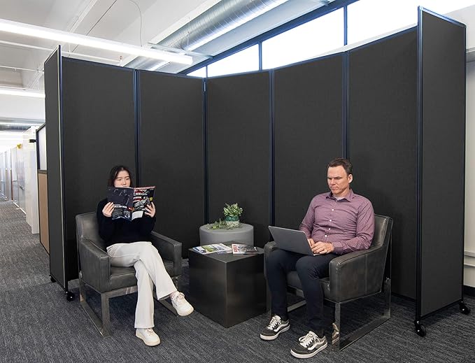 Versare Room Divider 360 Portable Wall Partition | Folding Panels | Large - Image 2