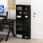 Furinno Jaya DVD Shelf, 16-Shelf Wide CD Rack, Media Shelf - Image 2