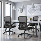 felixking office chair, ergonomic desk chair breathable mesh shown in use