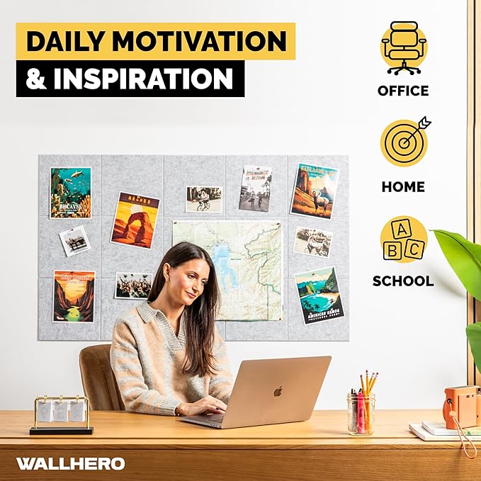Vision Board, Cork Board for Walls, Large Cork Board for Office, Wall Protector - Image 5