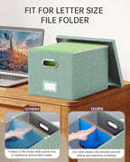 2 Pack File Storage Organizer, Filing Box, Portable File Box - Image 4