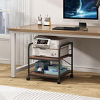 Fannova Under Desk Printer Stand, 20 Inches Deep Large Printer Table - Image 5