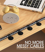 Nearockle Cable Management Under Desk, Adjustable Self-Adhesive Silicone Cable - Image 8