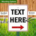 Custom Arrow, Custom Directional Sign, Right Arrow, 18x24 Inches, Rust Free - Image 5