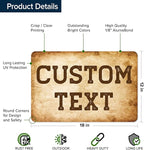 Custom Sign, Custom Street Sign, 11 Font Colors, 13 Font Styles, 4 Hole Options - Image 6