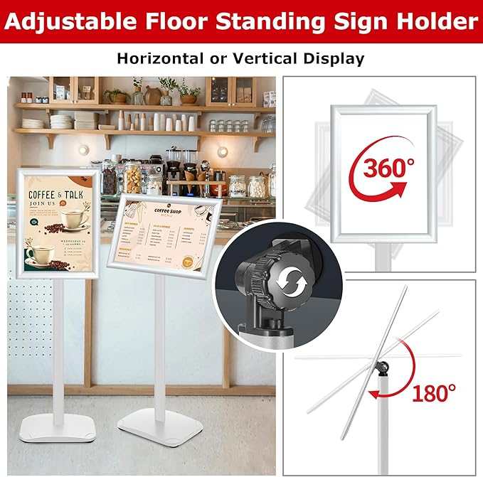 VAIIGO Heavy Duty Standing Sign Holder 11x17 Inch - Image 5
