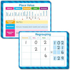 8 Packs Place Value Whiteboards, Double Sided Dry Erase Card Writable and by SpriteGru