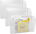 GDINDINFAN 3 Single Pocket Wall File Holder, Mesh Hanging File Folder Paper by GDINDINFAN