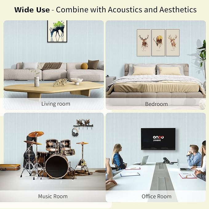 AUTORIFIC Acoustic Panels, 5 Pack Sound Panels Noise Reducing - Image 5