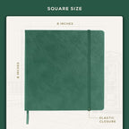 Beechmore Books Square Sketchbook – 8x8 Premium Vegan Leather Bound Large - Image 3