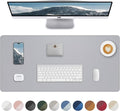 PU Leather Desk Blotter Mat, Large Mouse Pad, Non-Slip & Waterproof Desk Cover by AFIING