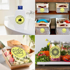 MFLABEL 2" 750 Yellow Circle Direct Thermal Stickers Labels Roll, Compatible - Image 5