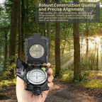 Anbte Compass Hiking Survival, IP65 Waterproof Metal Compass - Image 4