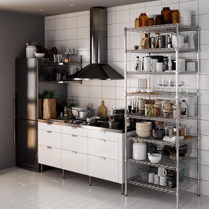 Regal Altair 24" Deep x 30" Wide x 86" Height Wire Shelving Kit | 8-Tier | NSF - Image 2