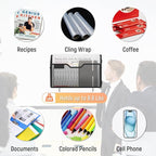 Docnest 6 Pack Magnetic Wall Mounted File Holders, Mesh Letter Organizer - Image 8