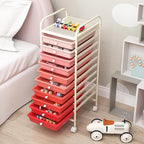 GLACER 10 Drawers Rolling Cart, Storage Cart - Image 2