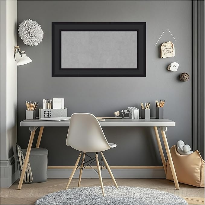 Amanti Art Black Framed Magnetic Board 17x29 Small Vision Board - Image 7