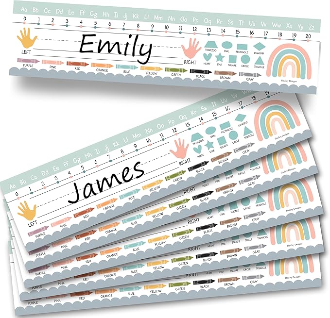 Desk Name Tags for Classroom -25 Student Name Plates for Classroom Kindergarten by HadleyDesigns