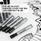 cloudriver Permanent Markers 96 Count, Chisel Tip, Premium Smear Proof Markers - Image 6
