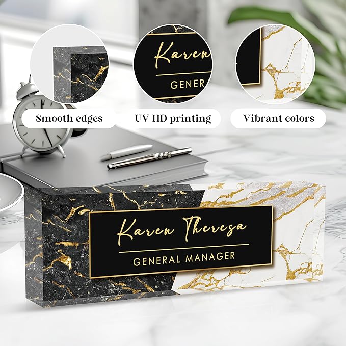 Custom Office Name Plate, Personalized Gifts - Image 3