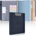 SKYDUE Clipboard Binder with Dividers, 1 Inch 3 Ring Binder with Clipboard on by SKYDUE