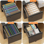 2 Drawer Metal File Cabinet with Lock, Wheels, Assembly Required | Black steel cabinet for Letter/Legal files with 5 casters, two locking casters, name tags, and required assembly.