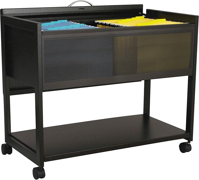 Safco Mobile File Cart, Fits Letter and Legal-Size Hanging Folders, Includes a by SafcoProducts