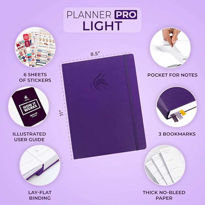 Clever Fox Planner PRO Light – Weekly & Monthly Life Planner to Increase - Image 2