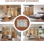 ALeesing 6 Panel Room Divider Fully Assembled, Carved Room Dividers and Folding - Image 7