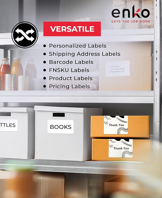 enKo 4" x 3" Labels for Zebra Desktop Printers - Image 4