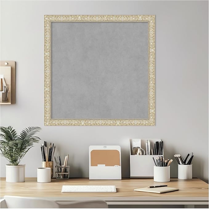 Amanti Art Silver Framed Magnetic Board 22x22 Medium Vision Board - Image 6