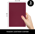 PAPERAGE Lined Journal Notebook, 3 Pack, 160 Pages, Medium 5.6 in x 8 in - Image 2